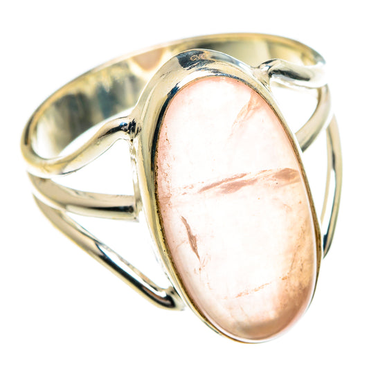 Rose Quartz Rings handcrafted by Ana Silver Co - RING84370