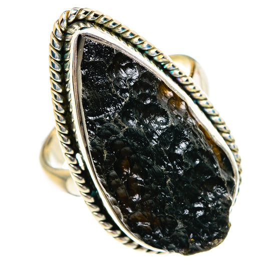 Tektite Rings handcrafted by Ana Silver Co - RING84377