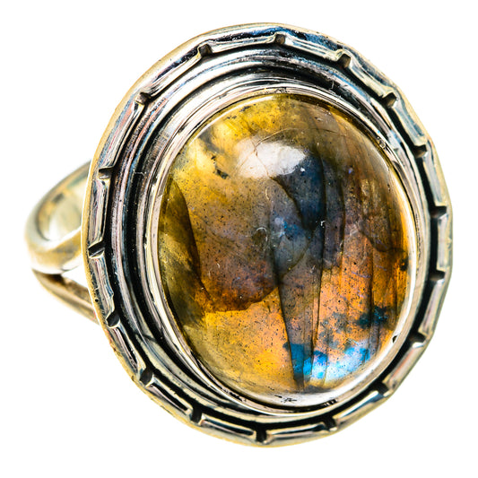 Labradorite Rings handcrafted by Ana Silver Co - RING84387
