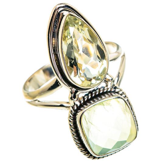 Prehnite Rings handcrafted by Ana Silver Co - RING84391