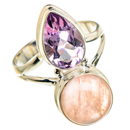 Rose Quartz Rings handcrafted by Ana Silver Co - RING84403