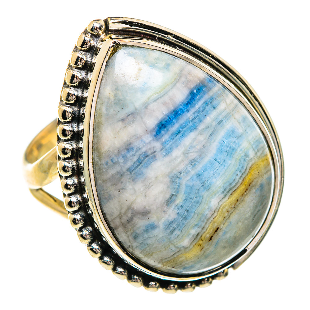 Blue Scheelite Rings handcrafted by Ana Silver Co - RING84414