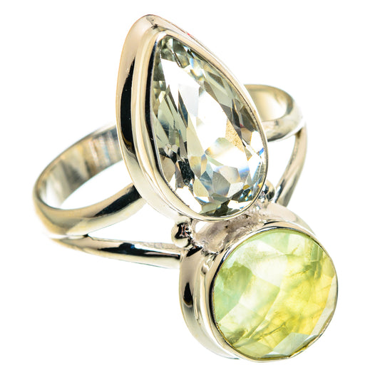 Prehnite Rings handcrafted by Ana Silver Co - RING84417