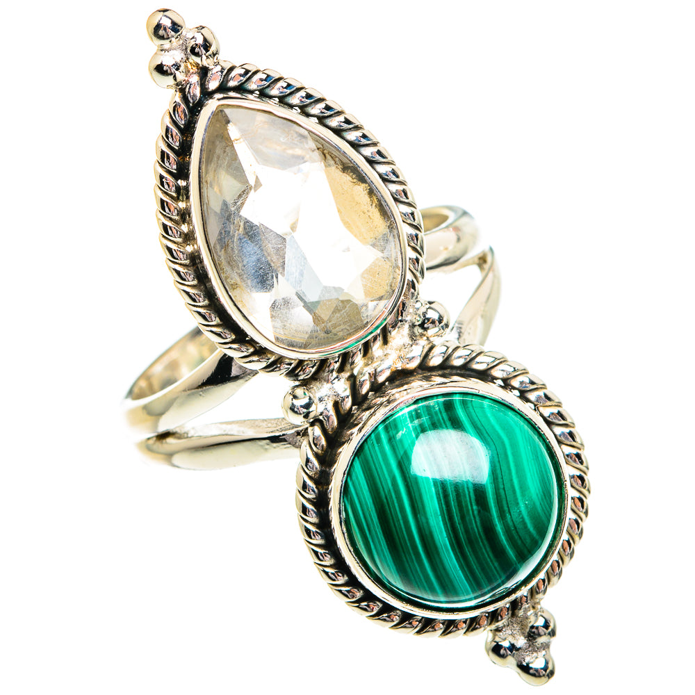 Malachite Rings handcrafted by Ana Silver Co - RING84418