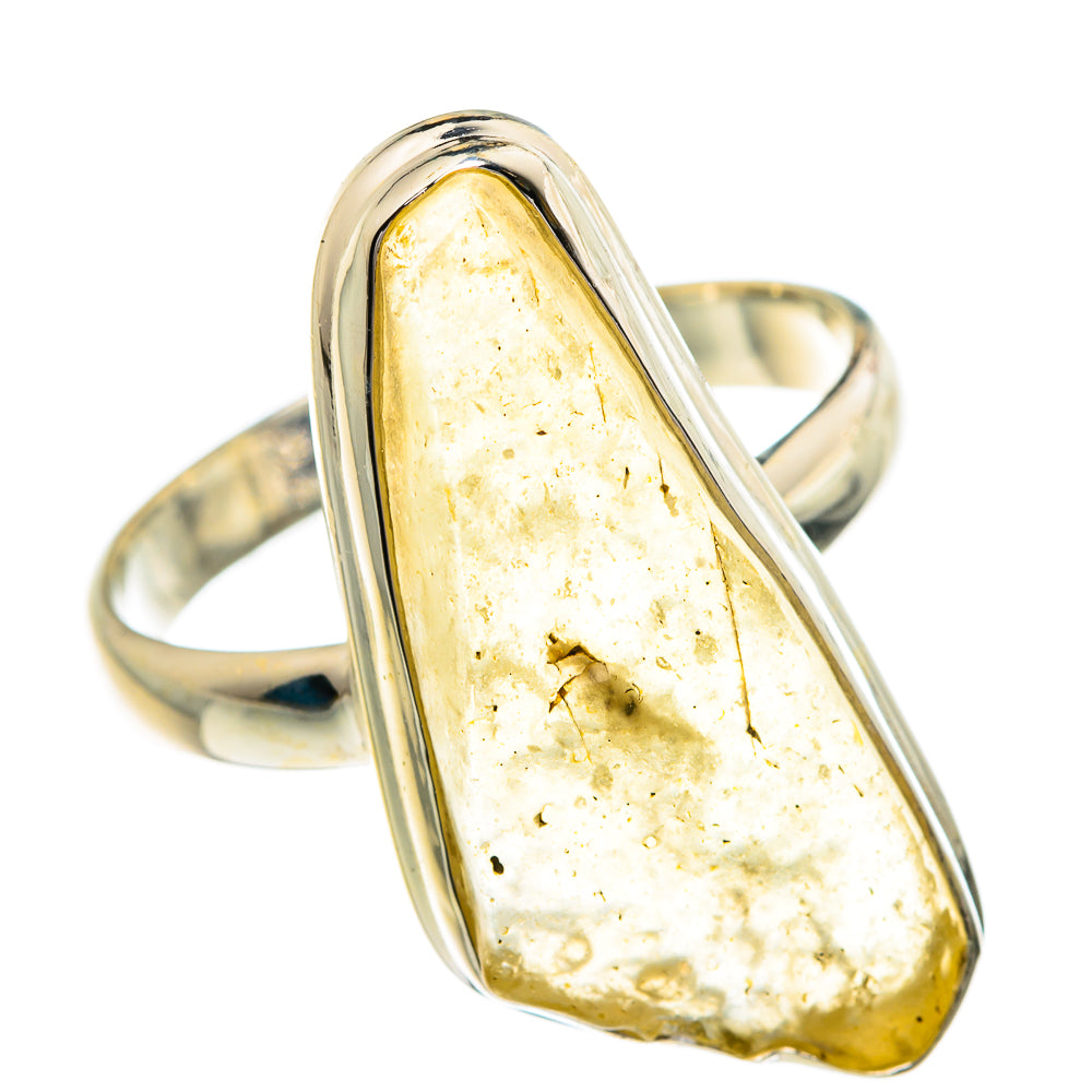 Libyan Glass Rings handcrafted by Ana Silver Co - RING84426 - Photo 2