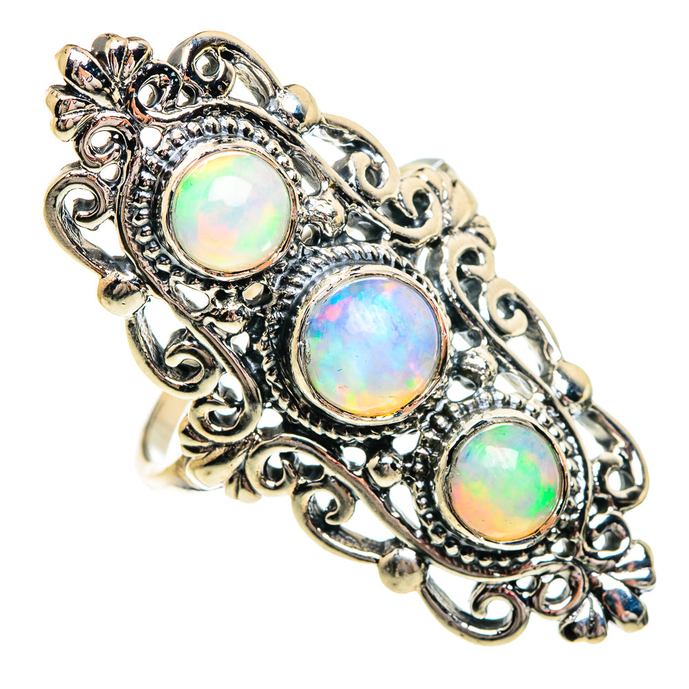 Ethiopian Opal Rings handcrafted by Ana Silver Co - RING84429