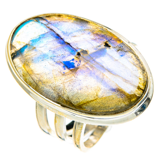Labradorite Rings handcrafted by Ana Silver Co - RING84434