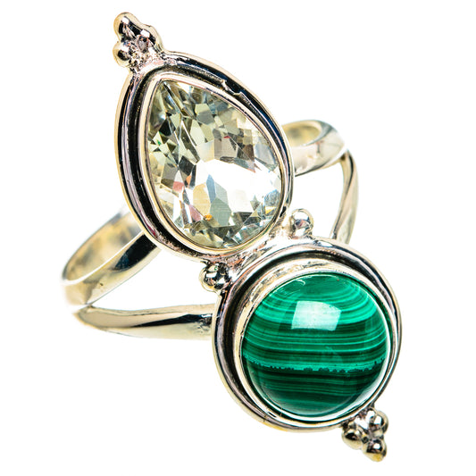 Malachite Rings handcrafted by Ana Silver Co - RING84437