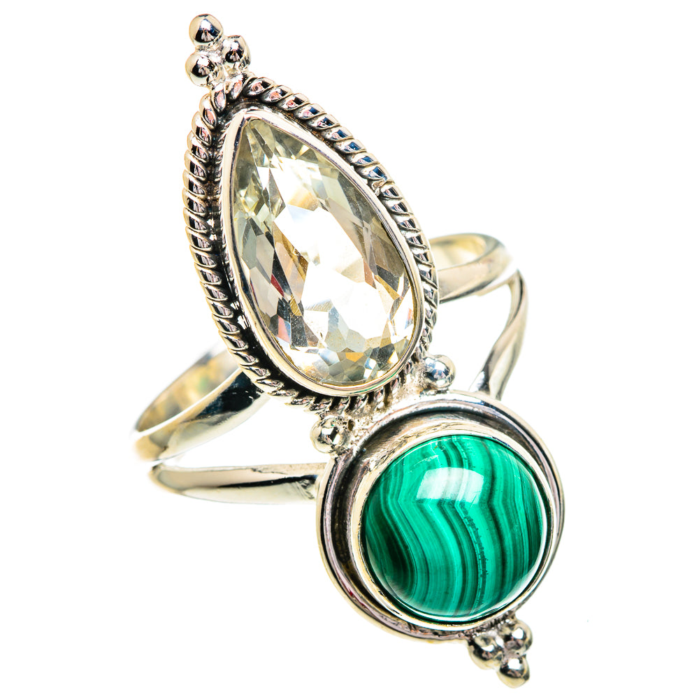 Malachite Rings handcrafted by Ana Silver Co - RING84439