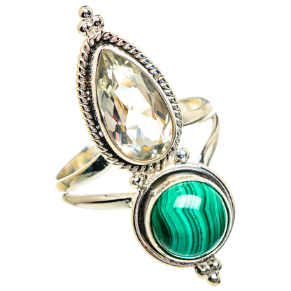 Malachite Rings handcrafted by Ana Silver Co - RING84439