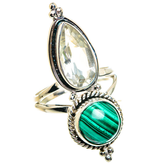 Malachite Rings handcrafted by Ana Silver Co - RING84450