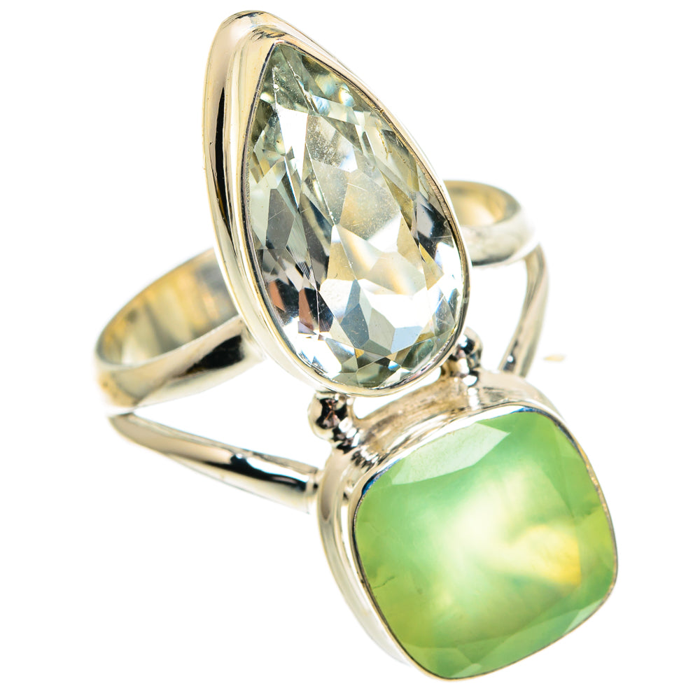 Prehnite Rings handcrafted by Ana Silver Co - RING84451