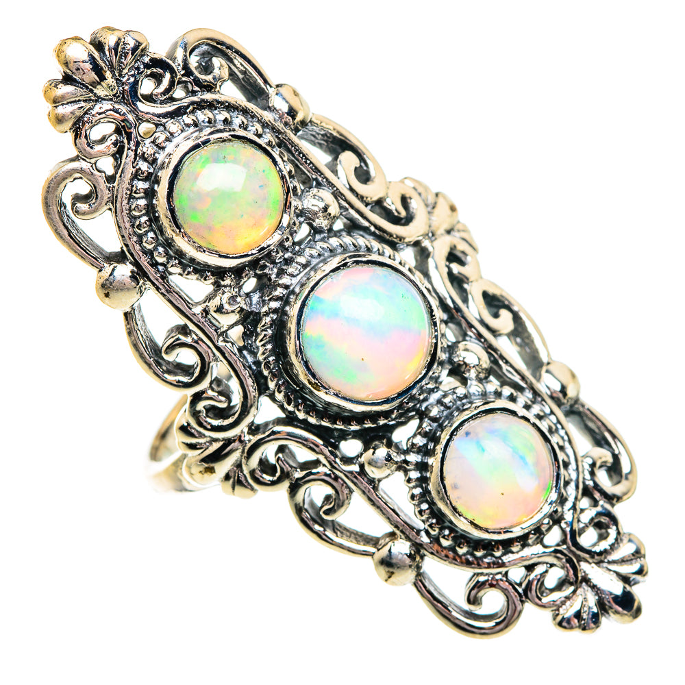 Ethiopian Opal Rings handcrafted by Ana Silver Co - RING84456