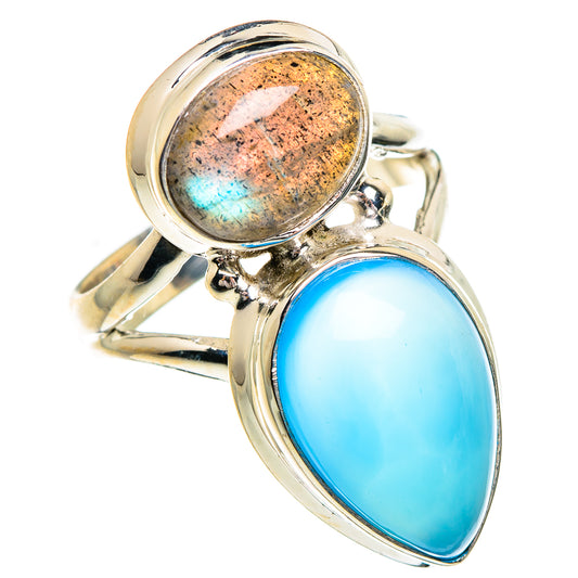 Aqua Chalcedony Rings handcrafted by Ana Silver Co - RING84469