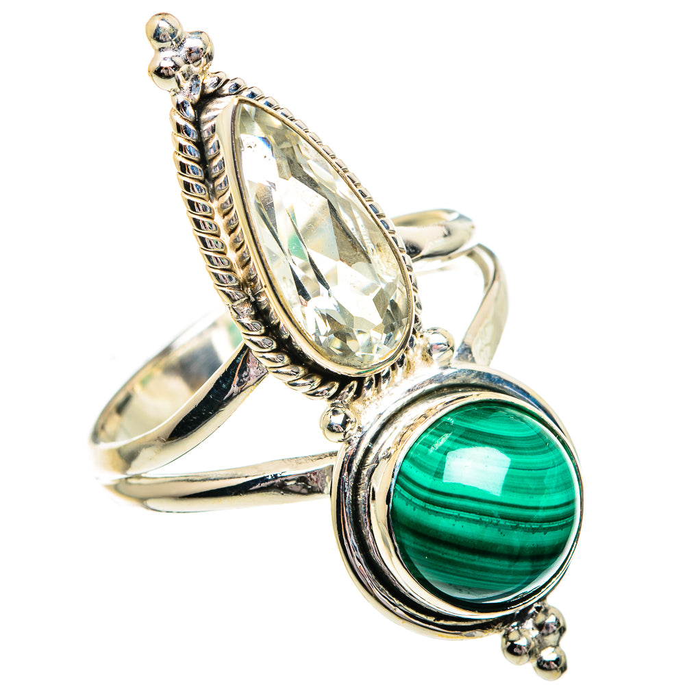 Malachite Rings handcrafted by Ana Silver Co - RING84471