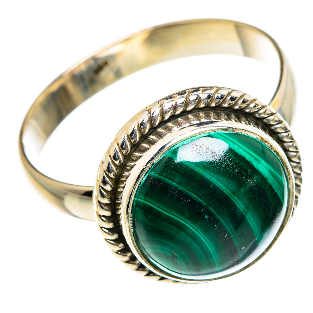 Malachite Rings handcrafted by Ana Silver Co - RING84483