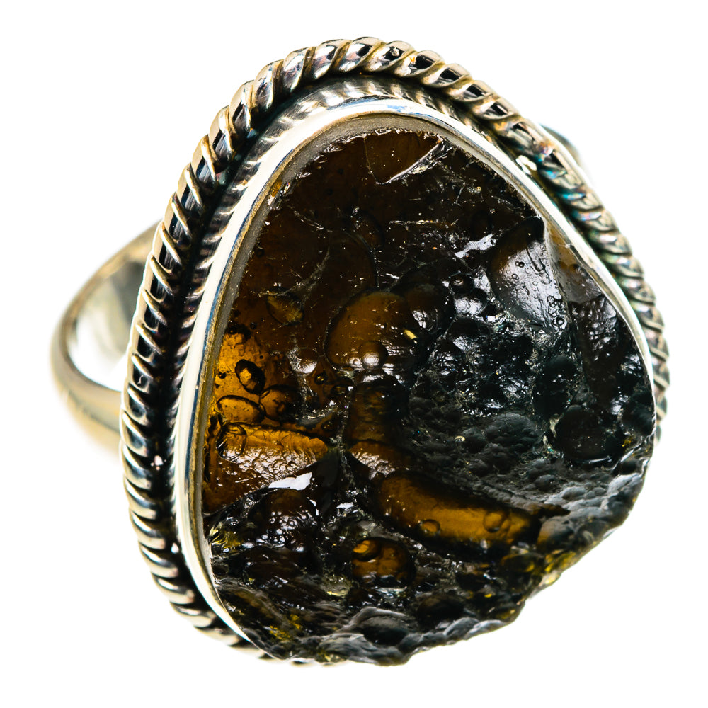Tektite Rings handcrafted by Ana Silver Co - RING84500