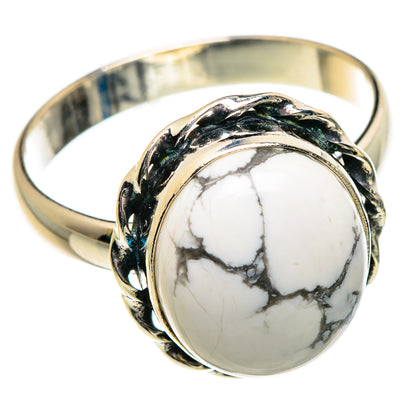 Howlite Rings handcrafted by Ana Silver Co - RING84504