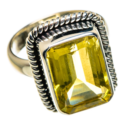 Lemon Quartz Rings handcrafted by Ana Silver Co - RING84509