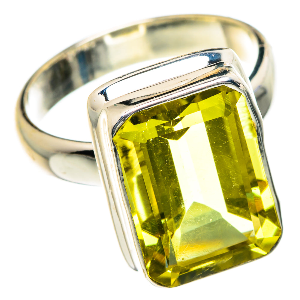 Lemon Quartz Rings handcrafted by Ana Silver Co - RING84510