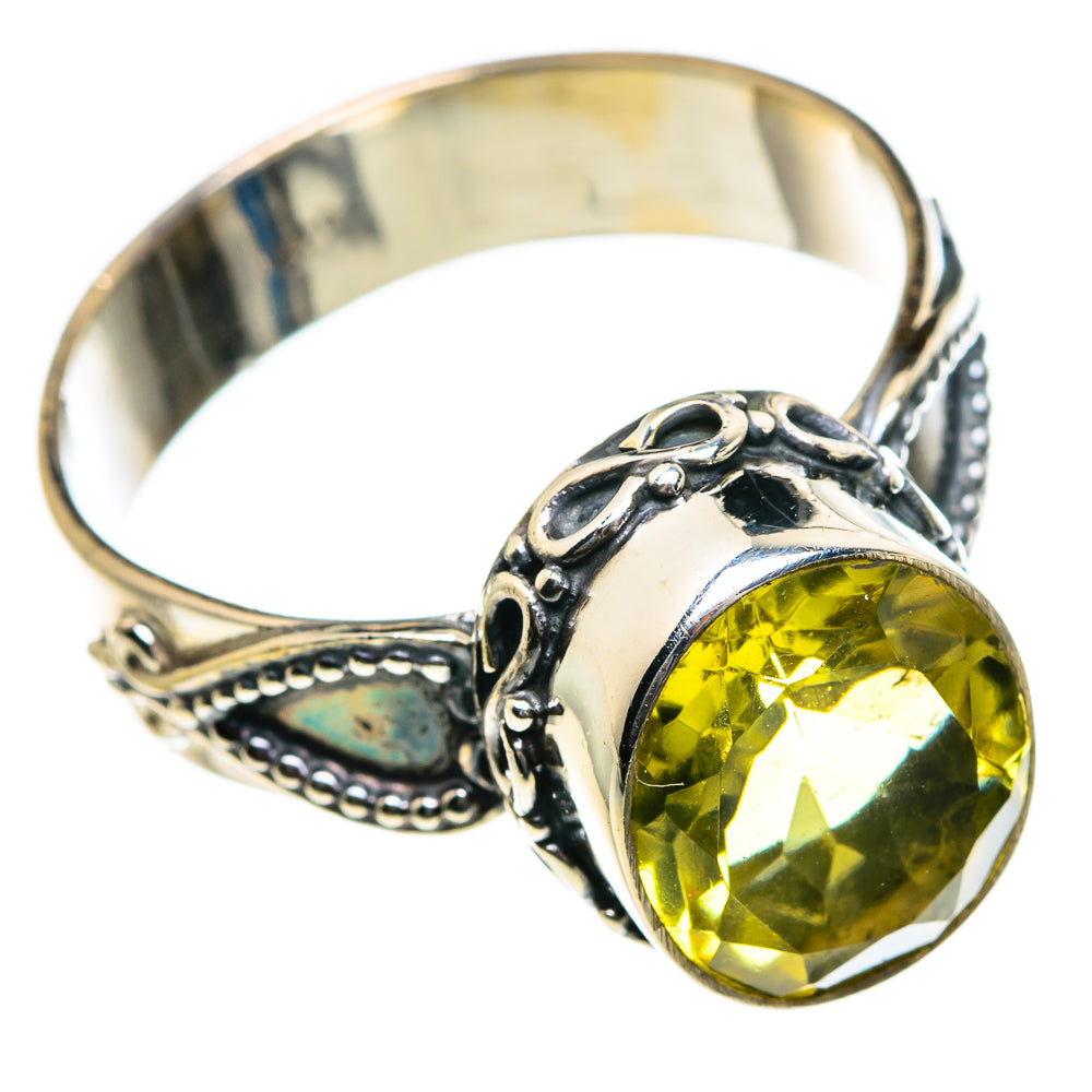 Lemon Quartz Rings handcrafted by Ana Silver Co - RING84511