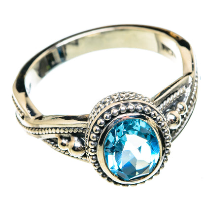 Blue Topaz Rings handcrafted by Ana Silver Co - RING84512