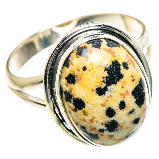 Dalmatian Jasper Rings handcrafted by Ana Silver Co - RING84521