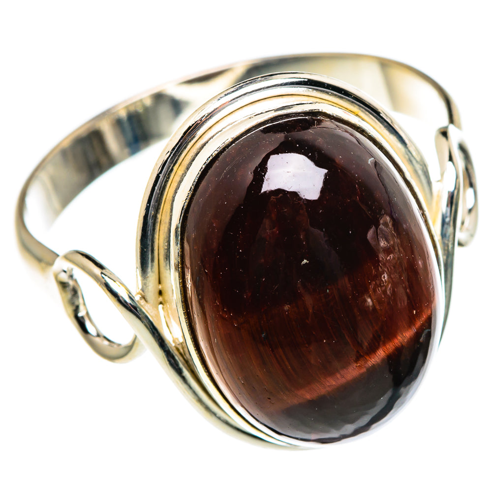 Red Tiger Eye Rings handcrafted by Ana Silver Co - RING84522