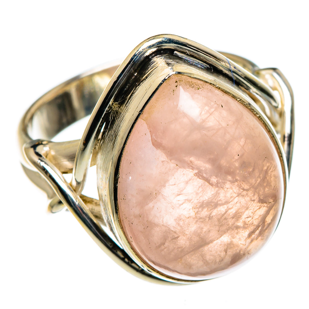 Rose Quartz Rings handcrafted by Ana Silver Co - RING84530