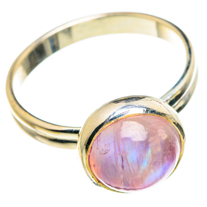 Pink Moonstone Rings handcrafted by Ana Silver Co - RING84531