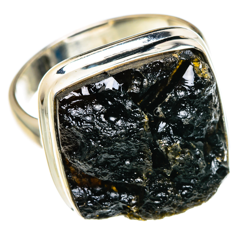 Tektite Rings handcrafted by Ana Silver Co - RING84534 - Photo 2