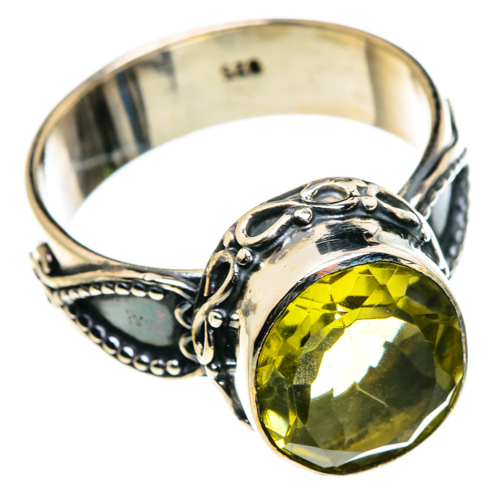 Lemon Quartz Rings handcrafted by Ana Silver Co - RING84544