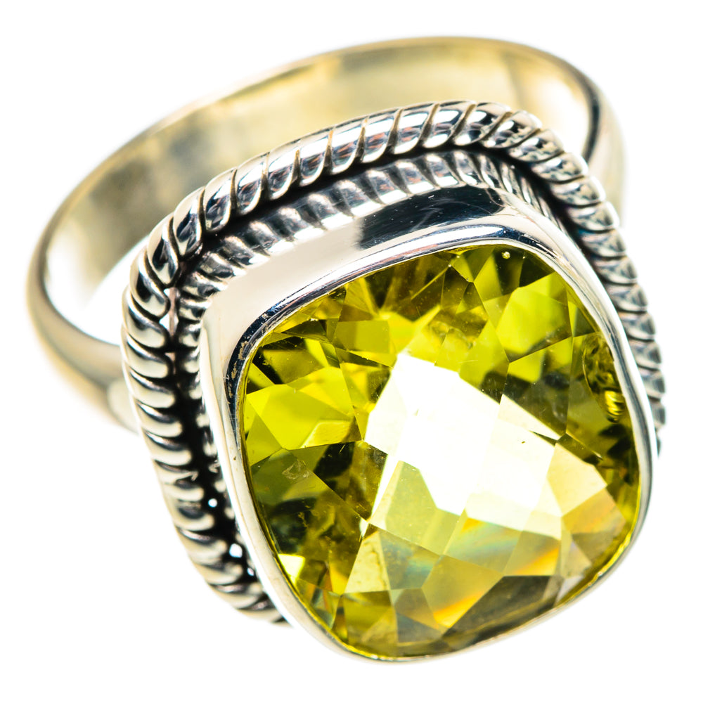Lemon Quartz Rings handcrafted by Ana Silver Co - RING84547