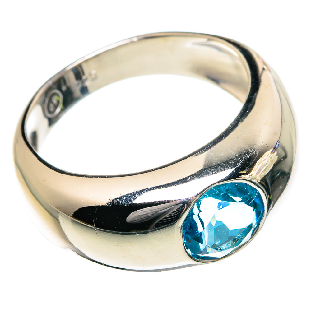 Blue Topaz Rings handcrafted by Ana Silver Co - RING84548