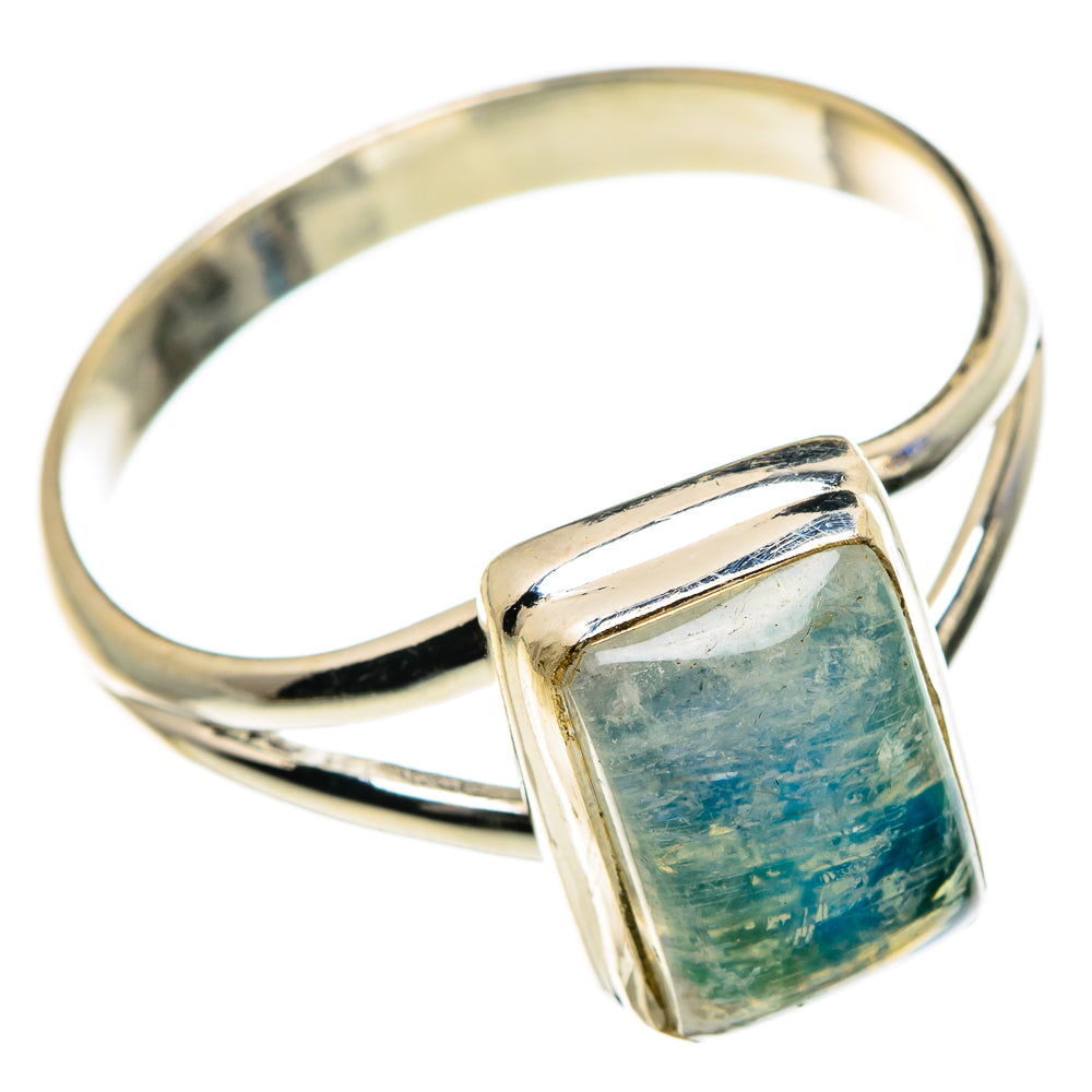 Green Moonstone Rings handcrafted by Ana Silver Co - RING84552