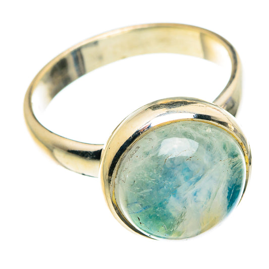 Green Moonstone Rings handcrafted by Ana Silver Co - RING84553