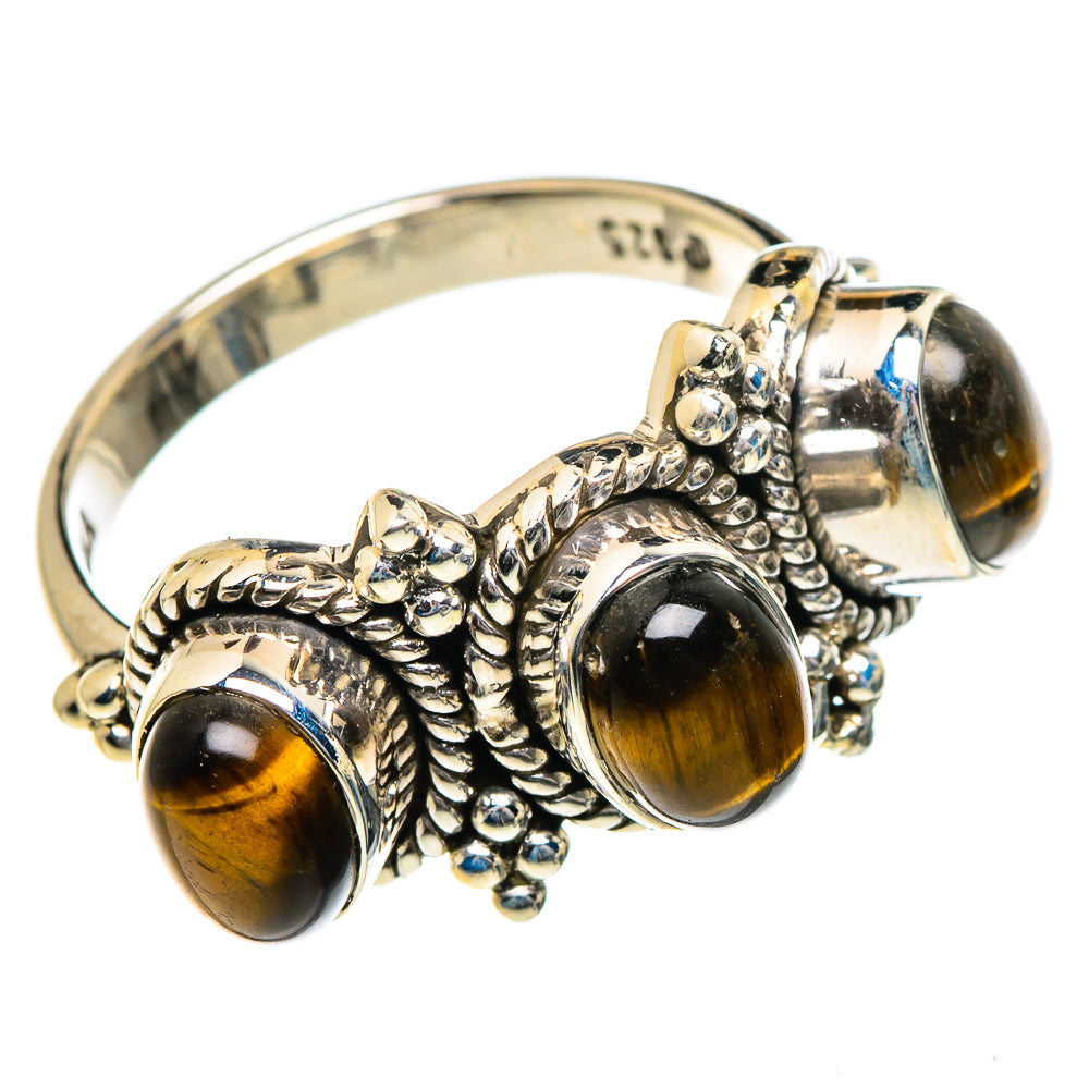 Tiger Eye Rings handcrafted by Ana Silver Co - RING84557