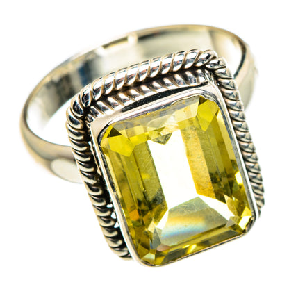 Lemon Quartz Rings handcrafted by Ana Silver Co - RING84581