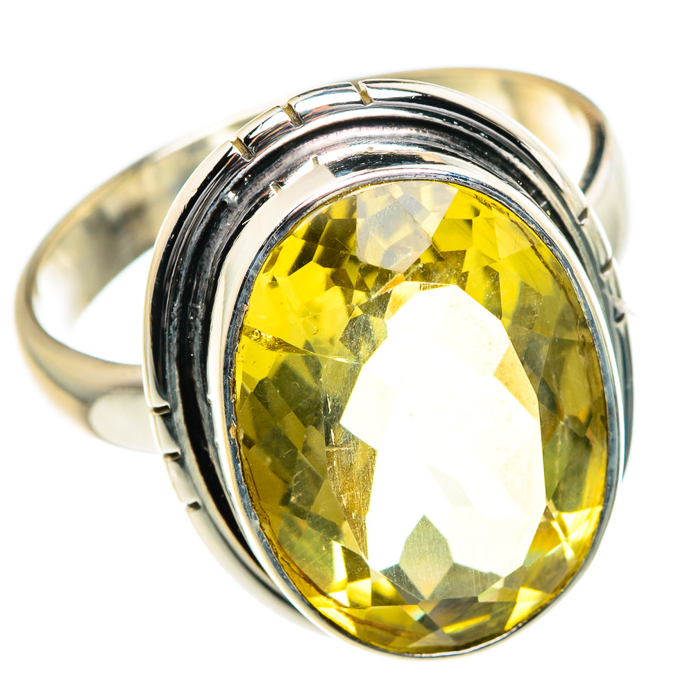 Lemon Quartz Rings handcrafted by Ana Silver Co - RING84582