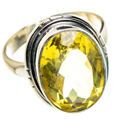 Lemon Quartz Rings handcrafted by Ana Silver Co - RING84582