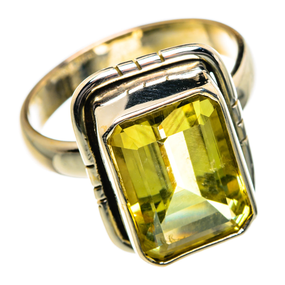 Lemon Quartz Rings handcrafted by Ana Silver Co - RING84584