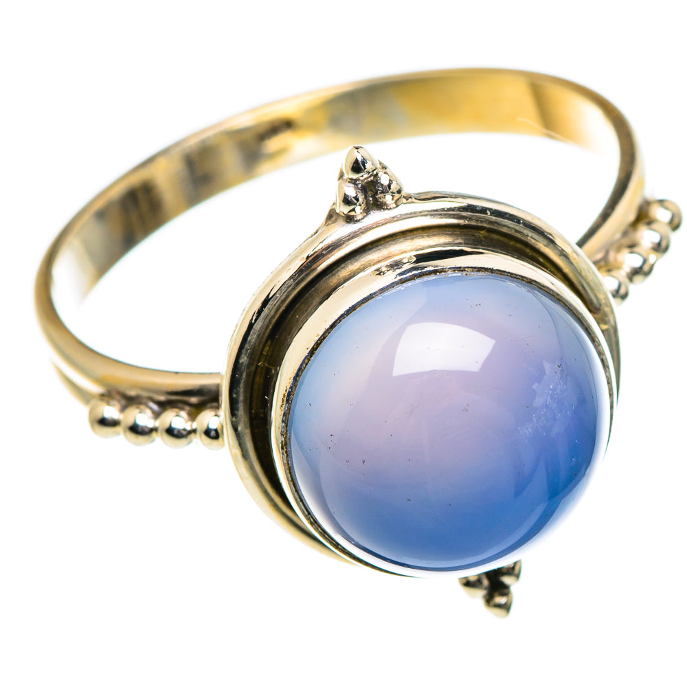 Aqua Chalcedony Rings handcrafted by Ana Silver Co - RING84587
