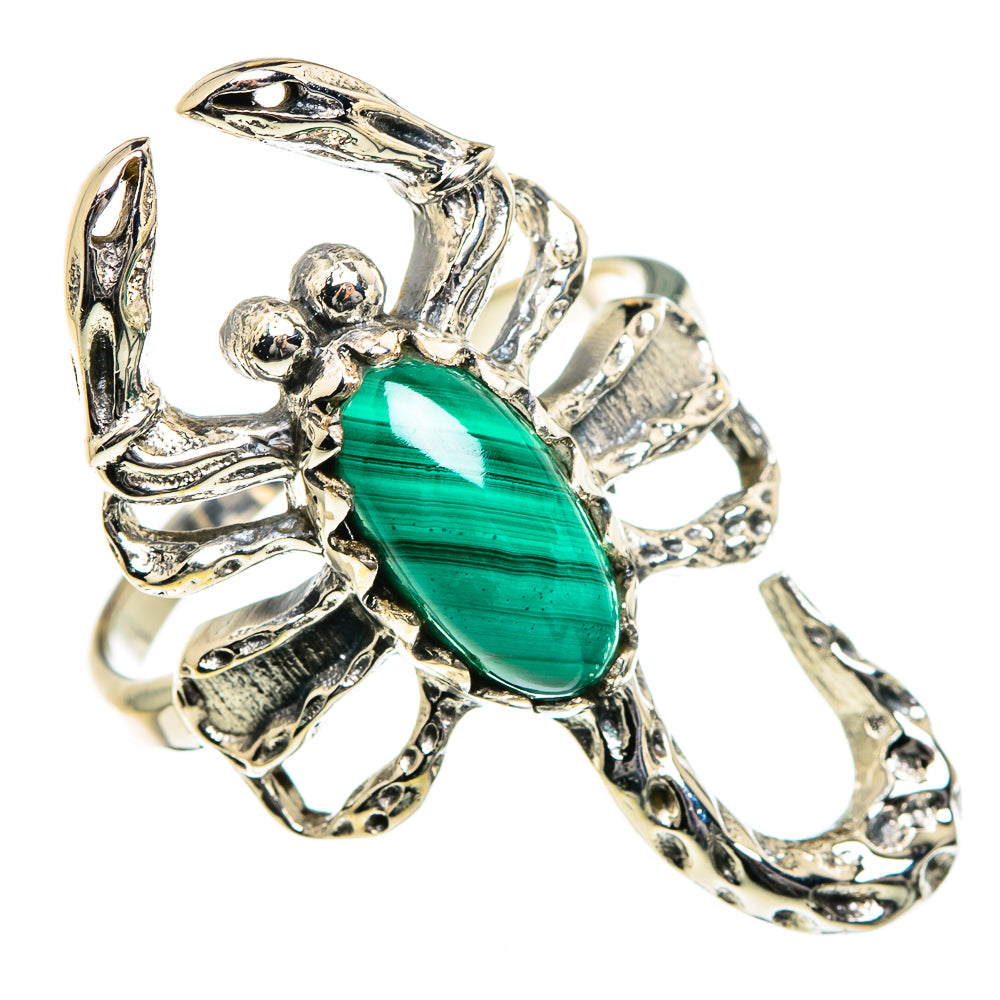 Malachite Rings handcrafted by Ana Silver Co - RING84590