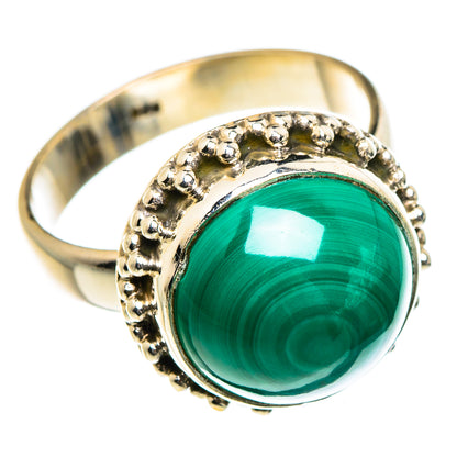 Malachite Rings handcrafted by Ana Silver Co - RING84593