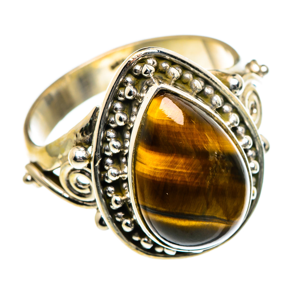 Tiger Eye Rings handcrafted by Ana Silver Co - RING84595