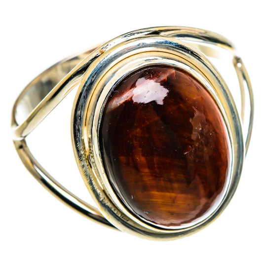 Red Tiger Eye Rings handcrafted by Ana Silver Co - RING84599