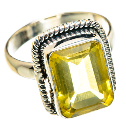 Lemon Quartz Rings handcrafted by Ana Silver Co - RING84622