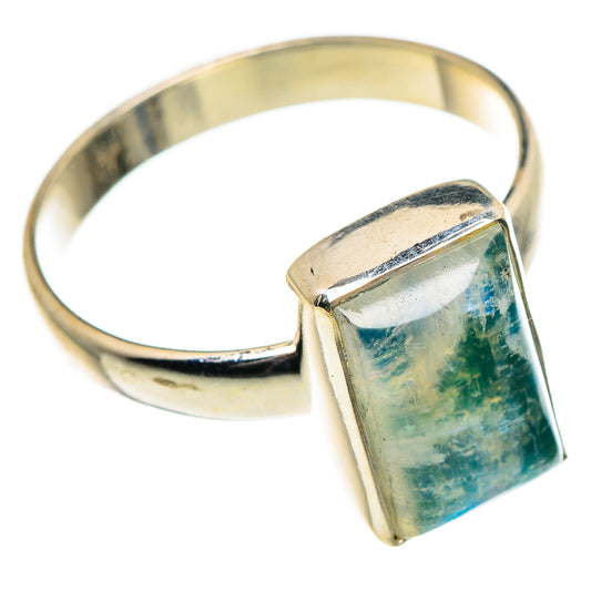 Green Moonstone Rings handcrafted by Ana Silver Co - RING84631