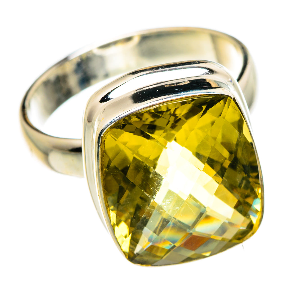 Lemon Quartz Rings handcrafted by Ana Silver Co - RING84659