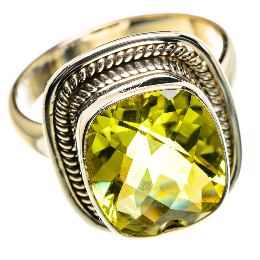 Lemon Quartz Rings handcrafted by Ana Silver Co - RING84660
